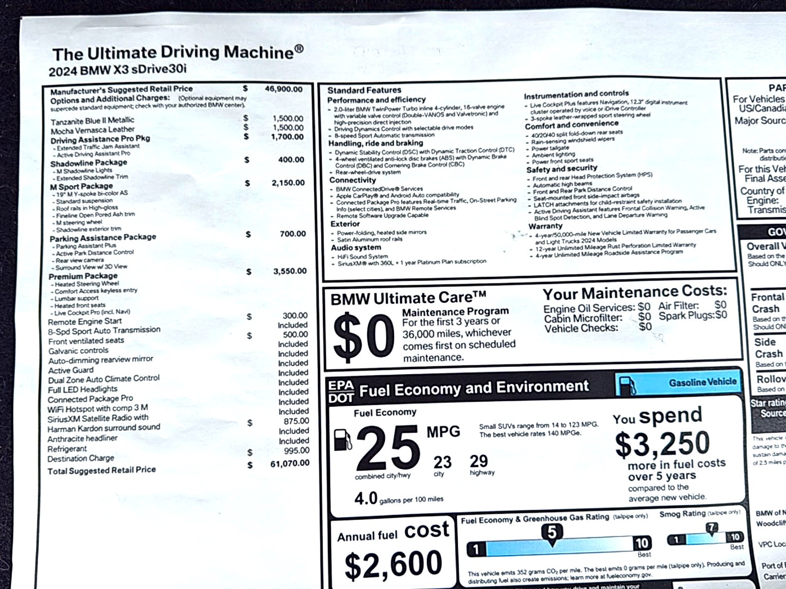 2024 BMW X3 sDrive30i