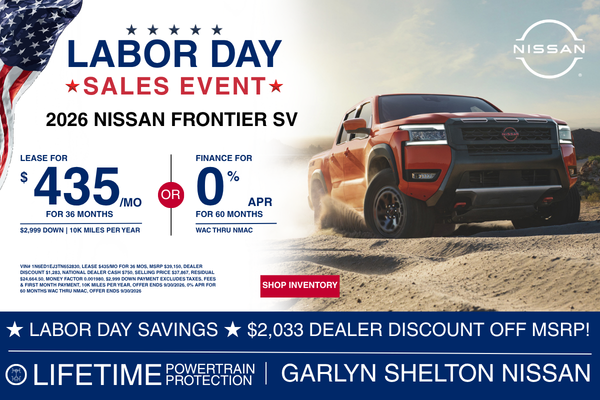 2026 Nissan Frontier SV Labor Day Sale 