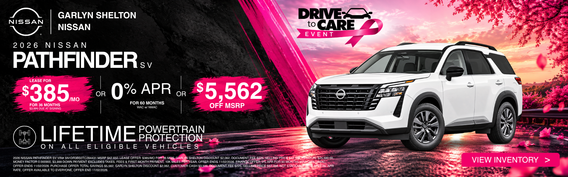 Get $5562 off MSRP on Pathfinder