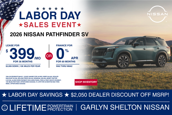 2026 Nissan Pathfinder SV Labor Day Sale