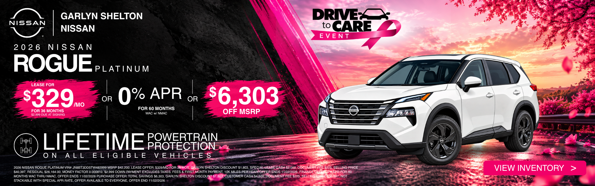 Get $6303 off MSRP on Rogue